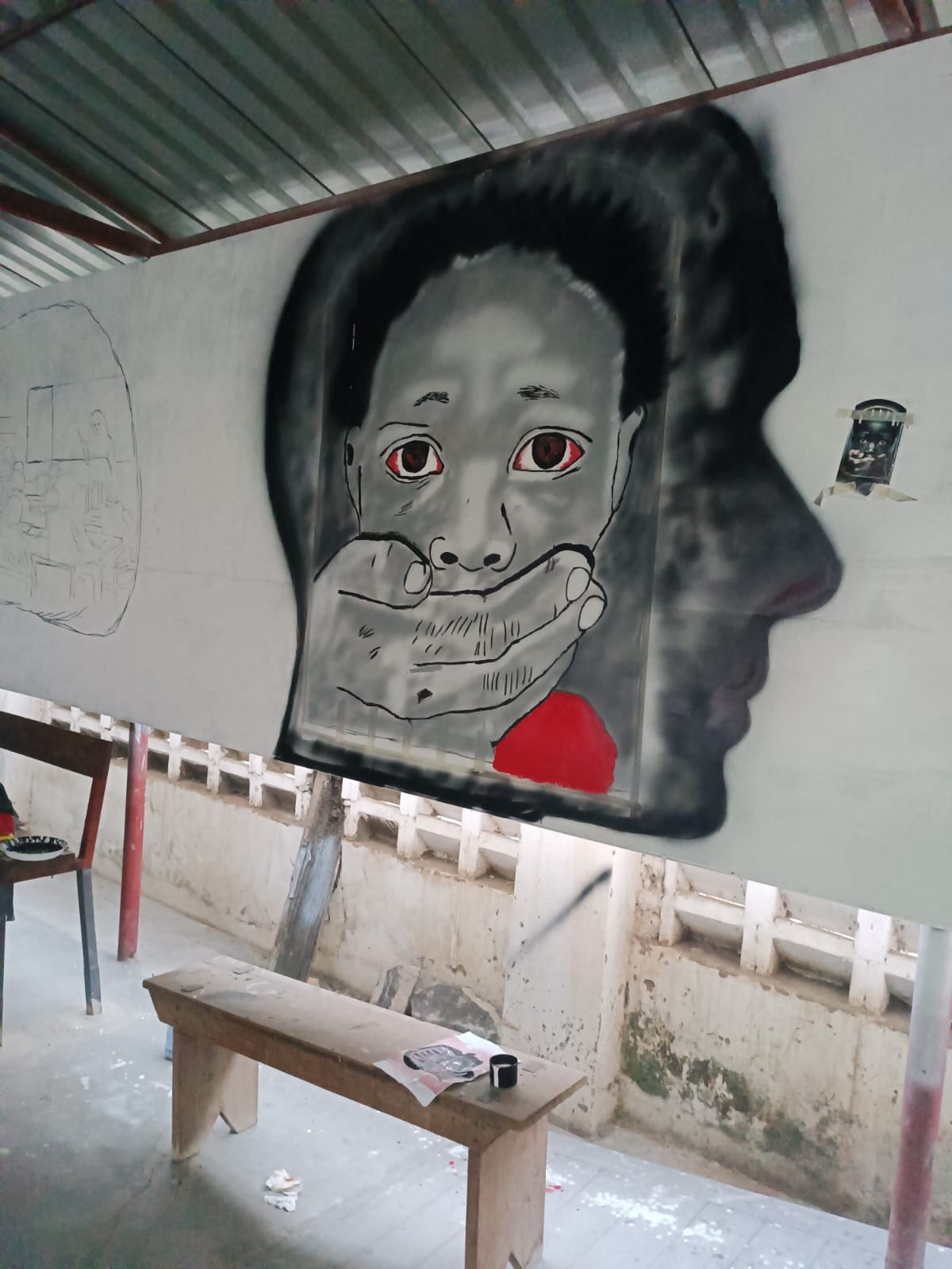 Break the Silence mural, view 1