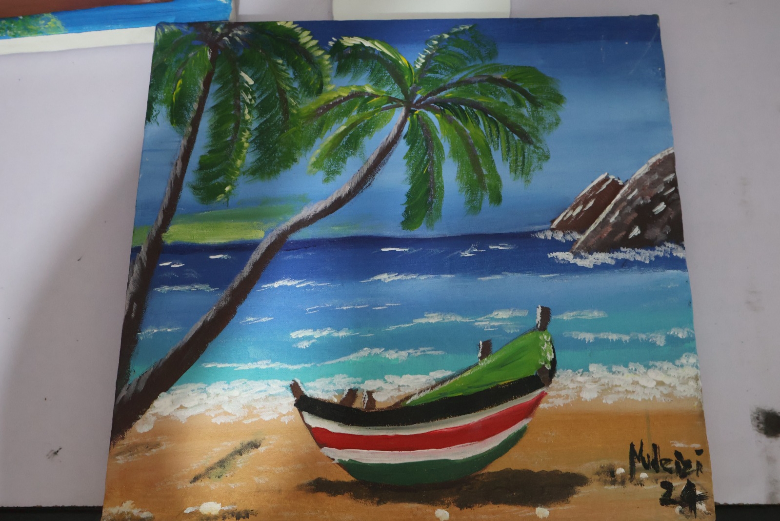 Kenyan Coastal Scene painting
