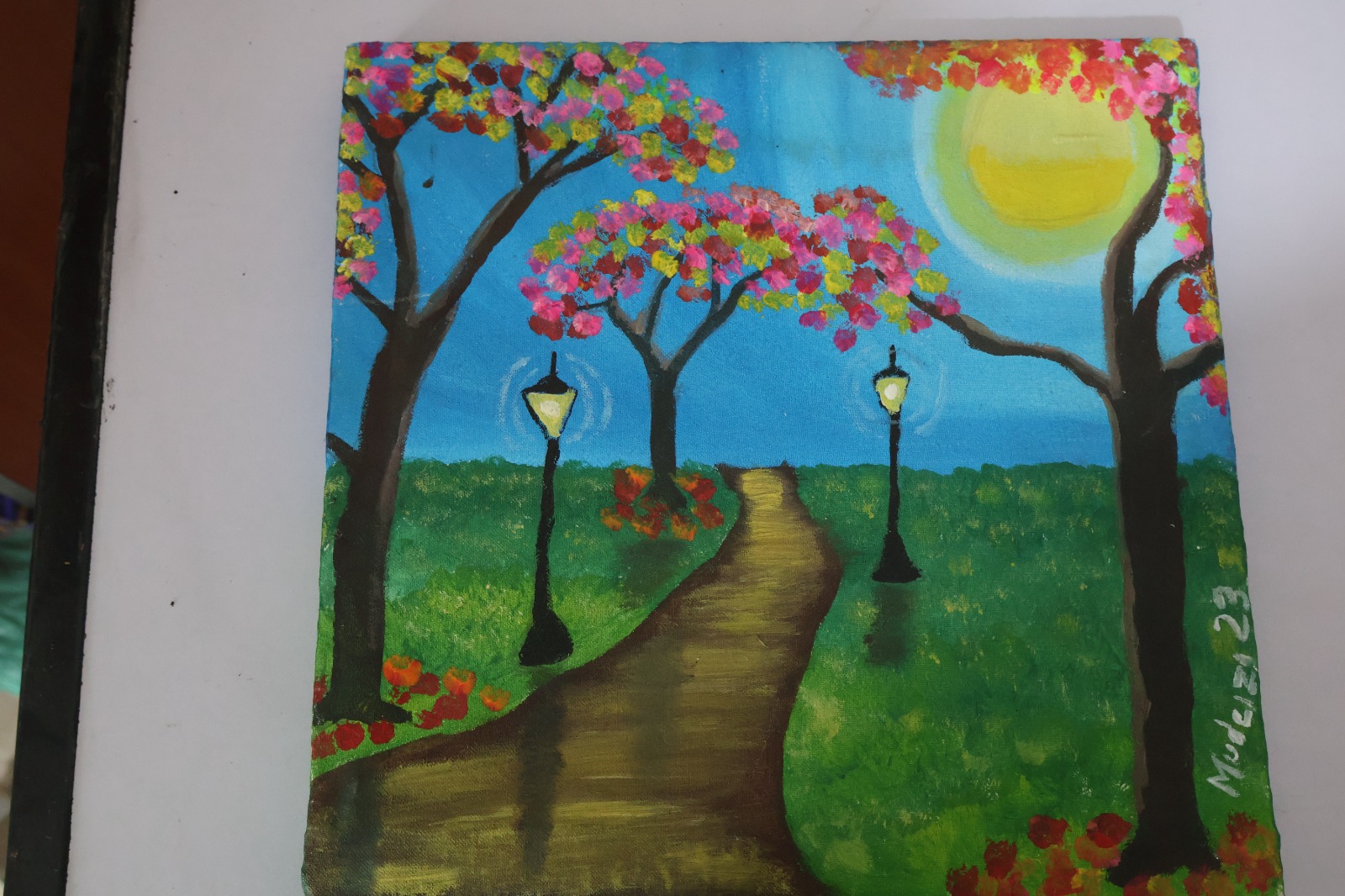 Sunset Walk painting