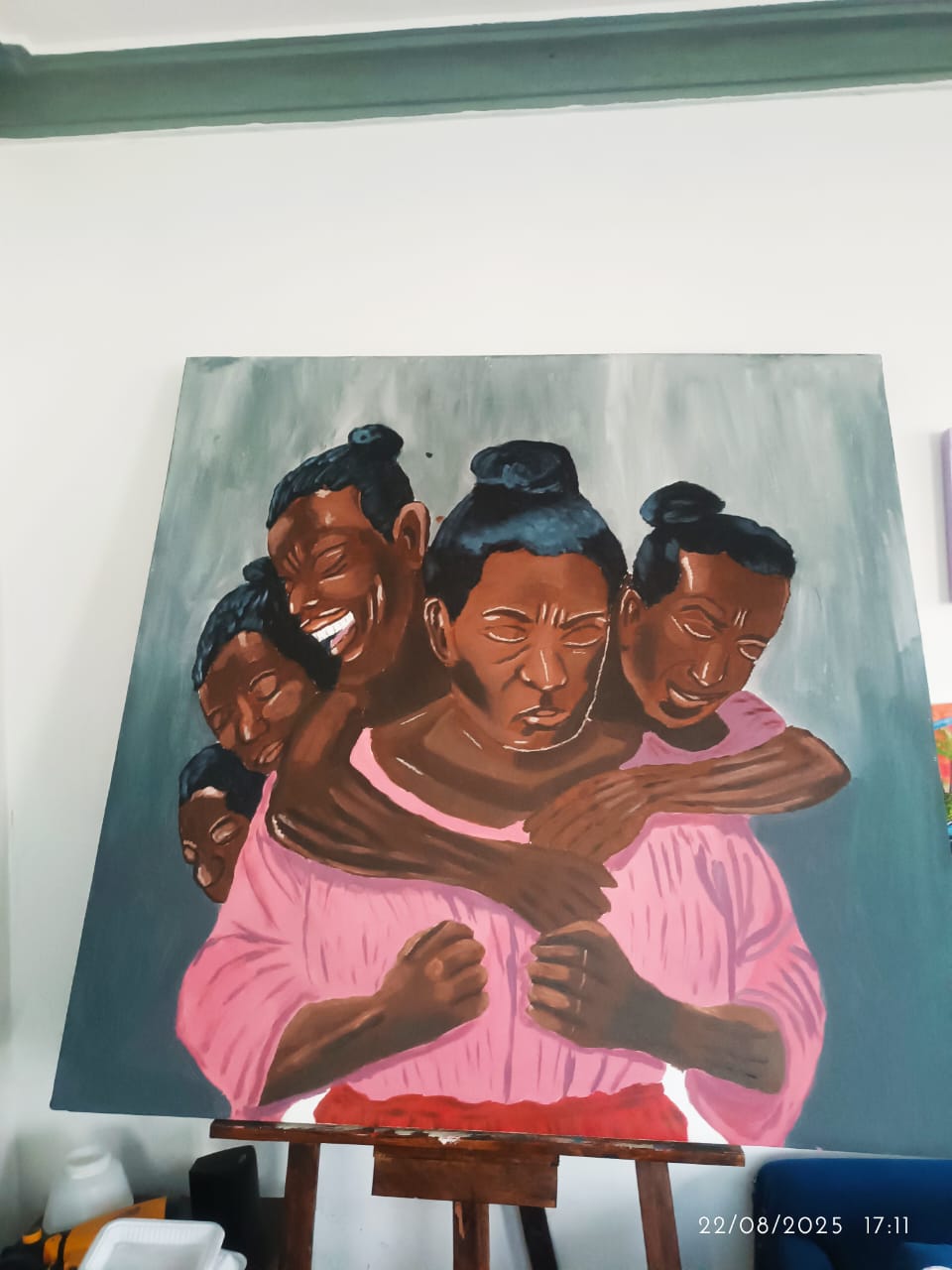 The Pull Within – surreal portrait of an African woman in transformation