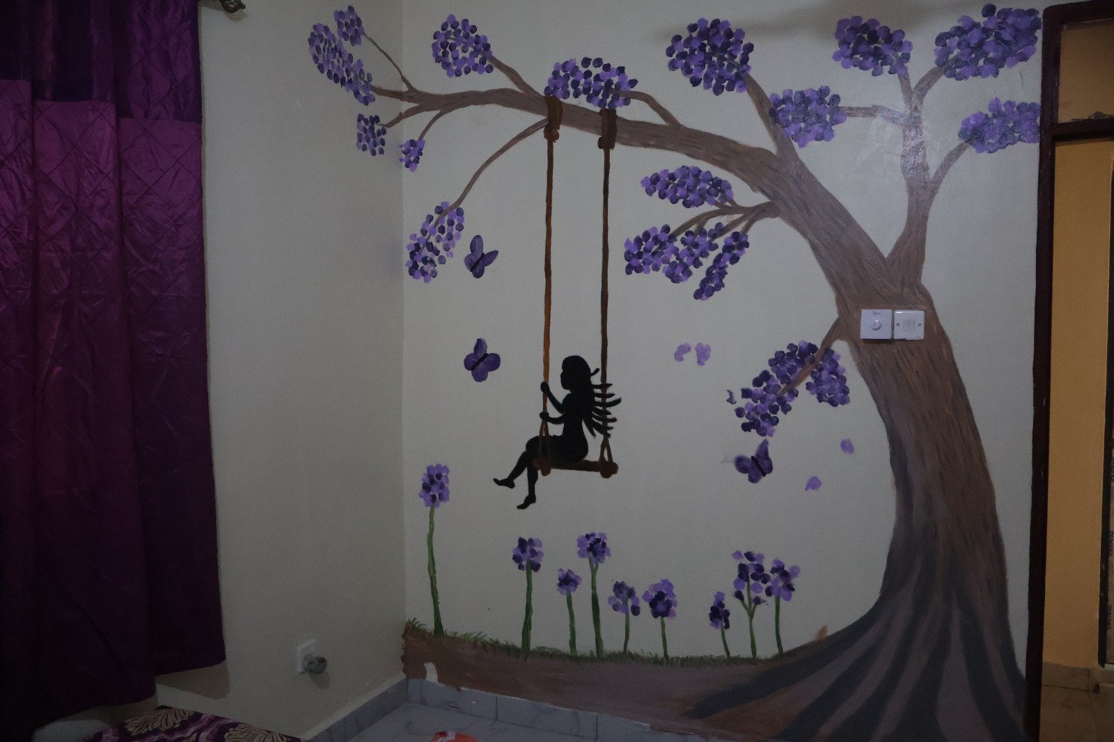 Under the Purple Tree mural, view 2
